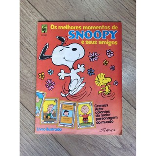 álbum Figurinha Os Melhores Momentos de Snoopy e seus amigos