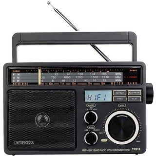 Retekess Tr618 Rádio Portátil Fm Am Sw Receptor De Rádio Com Mp3 Player Digital Alto Volume Grande Orador E Alça Para Casa Garagem
