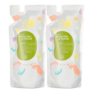 Refil Natura Mamãe Bebe 200ML(CADA) shampoo,condicionador , sabonete liquido ou Hidratante
