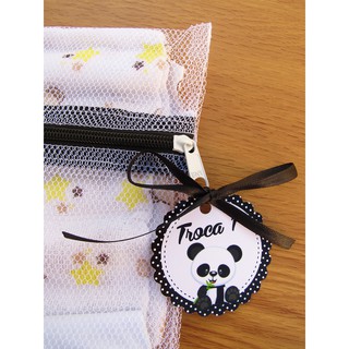 Saquinho Maternidade +Tag Panda 6 Unidades para Bolsa (3)