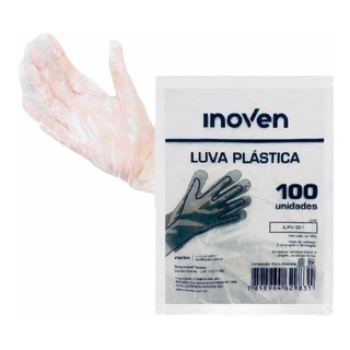Luva Plastica Descartavel Tamanho Unico C/100 (2)