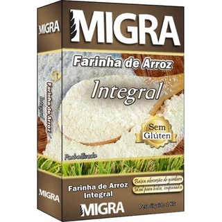 Farinha de arroz integral Migra (Zero Glúten) 1kg