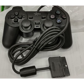 Kit 10 Controle para Playstation 2 / PS2 Com Fio - Cor preto fosco. Star (1)