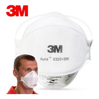 Máscara 3M Aura 9320 - Espuma no clipe nasal - Inmetro PFF-2(S)