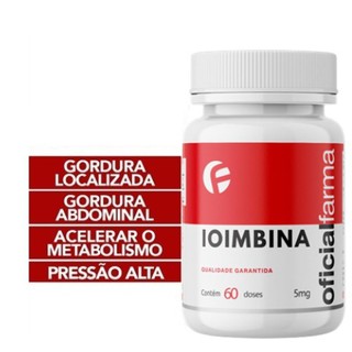 Ioimbina (Yohimbine) 5Mg 60 Doses Oficial Farma Matéria Prima Importada