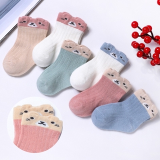 6Pairs/Set Newborn Baby Boys Girls Cute Cartoon Cotton Socks
