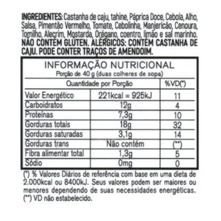 Pasta De Castanha De Caju Com Páprica e Ervas Onveg 210g (4)