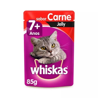 Whiskas Sache Gatos Adultos Carne 7+ Jelly 85G