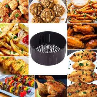 (Air Fryer Basket just the basket, not the fryer) Dishwasher Safe Replacement Kitchen Roasting Fit all Airfryer Baking Tray Air Fryer Basket (8)