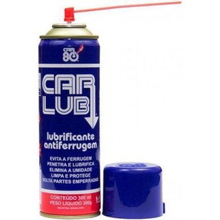 Desengripante Lubrificante Spray Antiferrugem 300ml Carlub Car80
