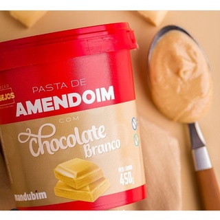 Pasta de Amendoim com Chocolate Branco 450g Mandubim