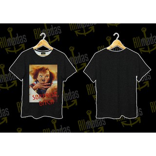 Camisa estilo camiseta Chucky surpresa BITCH o filme serie halloween