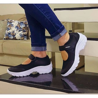 Calçados Femininos Sapato Tênis Sapatilha Boneca Confortável Semi Ortopédico para Joanetes Leve