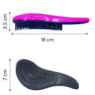 Kit 2 Escovas de cabelo raquete & Escova desembaraçadora mágica (4)