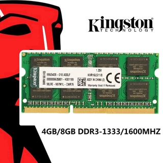 Kingston RAM 8GB DDR3L / DDR3 1600MHz 1333MHz PC3L-12800S Notebook Laptop Memory RAM SODIMM