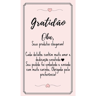 100 Carta de Gratidão ao cliente Tags de agradecimento - rosê