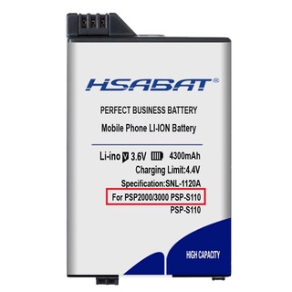 Bateria para PSP modelos 2000 e 3000 - 3.6v - 4300mAh - Hsabat excelente qualidade.