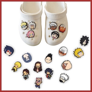 Faça você mesmo Crocs Shoe Charms Pins jibbitz Anime de desenho animado japonês Naruto, Demon Slayer Blade Shoe Decoration