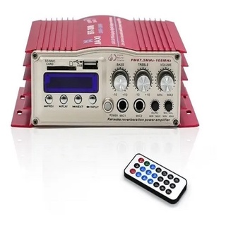 Mini Amplificador Módulo 2 Canais Fonte Adaptador Bluetooth