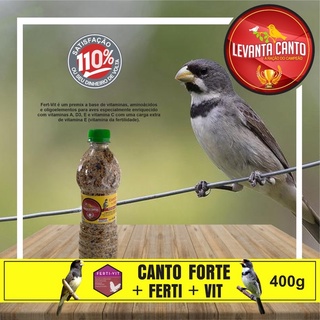 Ração canto forte com ferti-vit 400g - alimento para pássaros (1)