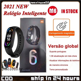 relogio smart watch m6 for Xiaomi Versão global Versão atualizada à prova d'água melhoria pk relógio inteligente m5 com Bluetooth 4.2 PK Y68/M5/M6/I7S/I12/Y30/JBL/Y50/S6/AIR PRO 3/XT11/M165/X8/P8/X7/D13/116PLUS/T500/HW12/HW22/HW16/LS05/DZ09/M4
