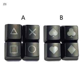 dianhautongxun 4Pcs Shine Through Keycaps ABS Backlit Etched Shine-Through Light OEM keycaps