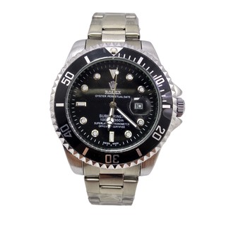 Relógio Rolex Submarine - Acabando - prata e preto