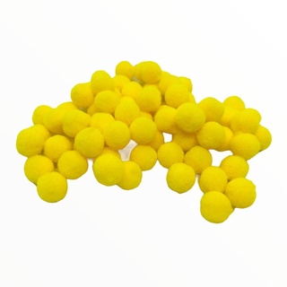 Pompons - Amarelo 1cm - Pct c/ 100 Und Aprox
