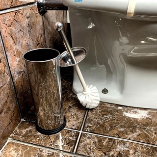 escova sanitária vaso limpeza higienização aço inox banheiro