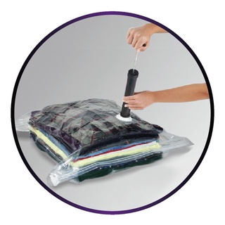 Kit 2 Saco à Vácuo 50x60cm Organizador Edredom Cobertor Roupa Clink Prático (4)