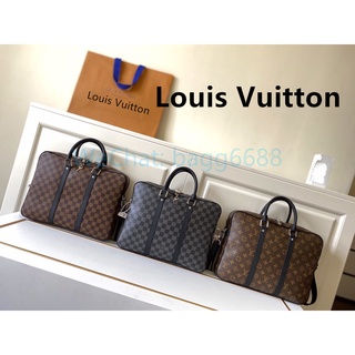 Louis Vuitton Maleta De Couro PU Dos Homens De Negócios Maleta Bolsa Executiva