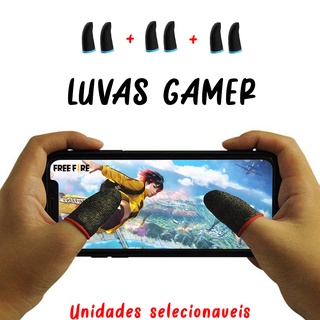 Luva de Dedo Gamer - Hud 3 dedos - Competitivo Mobile