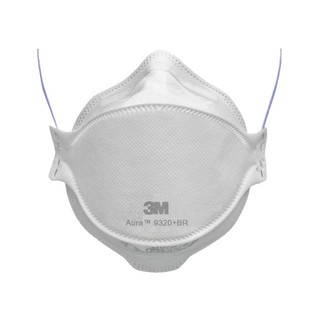 10 Mascaras Respirador 3M Aura 9320 PFF-2(S) Proteçao Biologica Orig