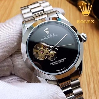 Relógio Rolex Masculino Mecânico Automático Negócios Pulseira Aço ROL