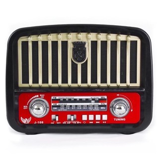 Radio Retro Altomex J108 Vintage Am Fm Bluetooth Sd Usb Recarregavel Bivolt (2)