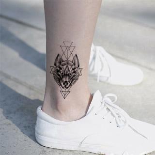 Adesivos De Tatuagem Temporária / À Prova D 'Água / Cabeça De Lobo / Tatto Falsa Geométrico (8)