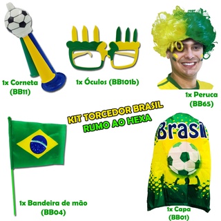 Kit Torcida Brasil Copa do Mundo Modelo 3