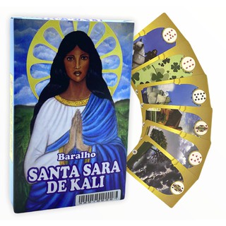 Baralho Santa Sara De Kali Tarot Lenormand 36 Cartas E Manual