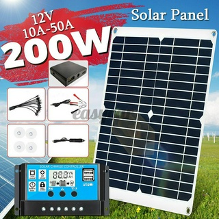 200 W Painel Solar Kit 12 V Carregador De Bateria 10 / 20 / 30 / 40 / 50a Controlador Caravan Barco
