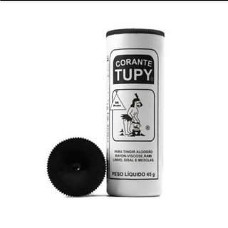 corante TUPY para tingir tecido roupa algodão cor preto 45g (2)