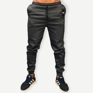 calça jogger masculina jeans fake bengaline preta branca bege chumbo rajada premium frete gratis envio imediato (4)