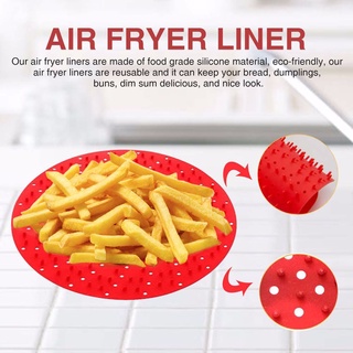 81 Capa De Silicone Reutilizável Quadrada Anti-Aderente Para Substituição Em Todos Os Airfryer Air Fryer Liner (6)