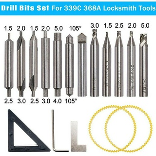Drill Bits Set Cutter for 368A Locksmith Tool Vertical Key Machine Spare Parts Locksmith Bit Locksmith Tools (2)