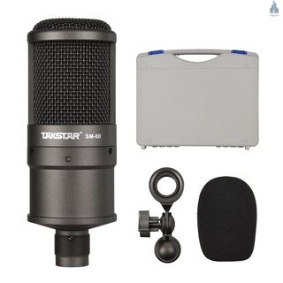 (Big Sale) Takstar Sm-8B Microfone Condensador Lateral Com Adaptador De Montagem Para Gravação