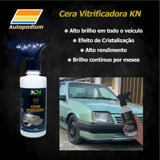 Cera Automotiva Vitrificadora KN 300ml C\ Carnaúba para Carros - Polimento de Fácil Aplicação Lavar e Encerar (2)