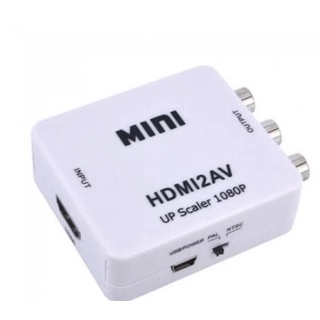 Mini Conversor Hd Vídeo Hdmi X Av Rca - Hdmi2av HD1080P (1)