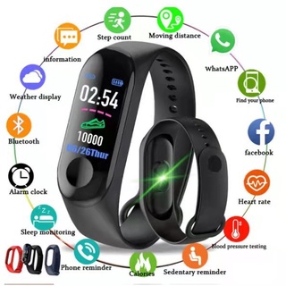 M3 Smartwatch Inteligente Monitor Cardiac E Pressão
