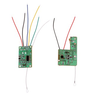 Placa / Transmissor / Receptor De Controle Remoto De 27mhz / 4ch Com Antena