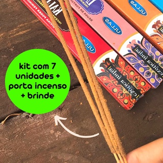 Kit 7 caixas incenso Massala Indiano - Purificação, bons fluídos, meditação - Atacado - Brinde Incluso