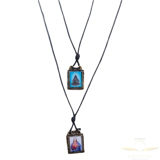 Escapulário Cordão Medalha Imagem Resinada Sagrado Coração De Jesus / Nossa Senhora Aparecida / Nossa Senhora Do Carmo / São Bento Promoção